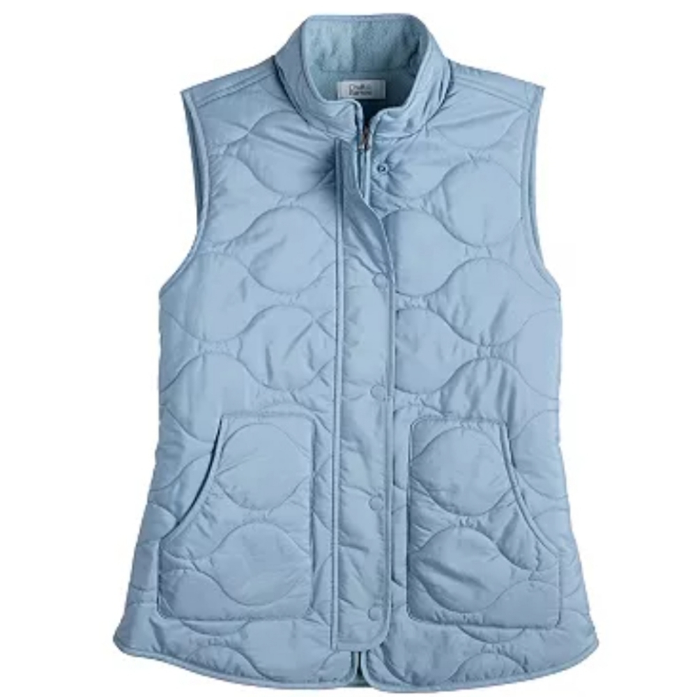 QUILTED FLEECE | Croft & Barrow Tan Vest - Picture 4 of 4